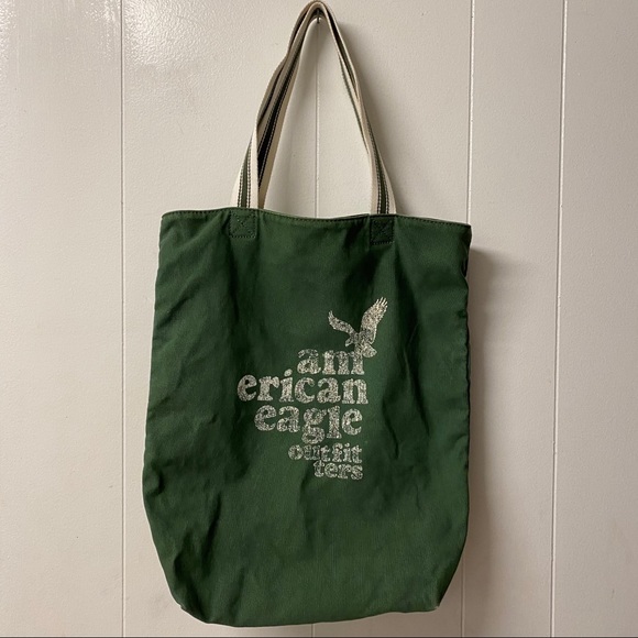 American Eagle Outfitters Canvas Tote Green